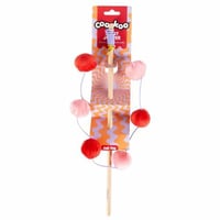 صنارة أحمر ووردي لتنشيط غريزة الصيد عند القطط وتحف...