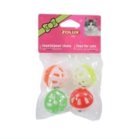 لعبة 4 كرات ملونة مع أجراس لتنشيط الحواس واللعب 4...