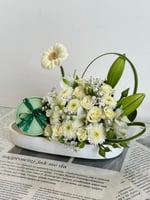 تنسيق ورد طبيعي مع اضافة شكلاتة انوش المميزة