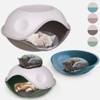 جيوربلاست سرير كهفي كبير بيت بطة مغطى بغطاء ملون ل...