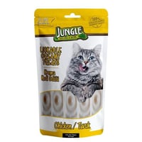 جنغل مكافآت كريمية للقطط بالدجاج - 5 حبات