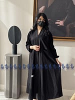 عباية أفق كتان مقلم