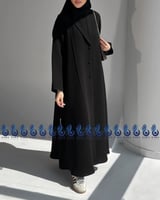 عباية تانيا سوداء كتف