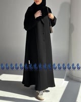 عباية تانيا سوداء كتف