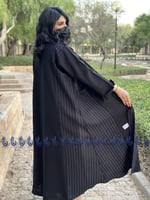 عباية أفق كتان مقلم