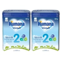 هيومانا 2 حليب أطفال عرض 2×800 غرام 6-12 شهر