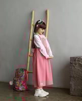 مريول مدرسي ابتدائي وردي