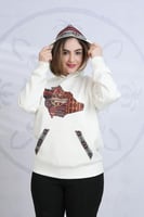 بلوفر التأسيس نسائي بتدخيلات السدو ورسم الخريطة