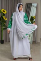 بشت كلاسيك اخضر نسائي بتطريز دام عزك ياوطن