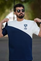 تيشرت الهلال كحلي بقصة مائلة