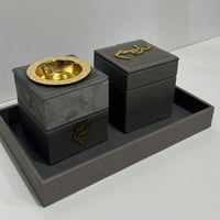 مباخر بالاسم طقم جلد - متجر تولان