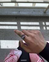 خاتم ملكي محفور فضة 925