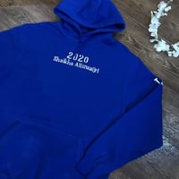 بلوفر ازرق بتصميم حسب الطلب