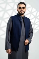 سديري جوخ دبل فيس كحلي + بيح