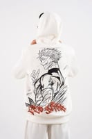 هودي ابيض بتصميم شخصية سوكونا