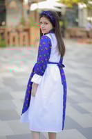 فستان شالكي أزرق