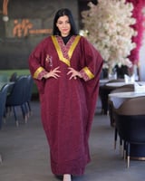 بشت الأناقة الشتوي عنابي