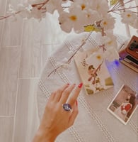 خاتم فضه من حجر الصدف الإفريقي