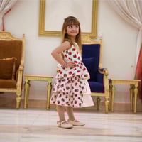 فستان شالكي ابيض