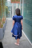 فستان كسرات كحلي