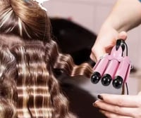 جهاز تجعيد الشعر الثلاثي الاحترافي