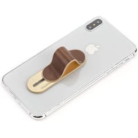 مسكة جوال - مسكة مومستيك جلد بني A-PU-02