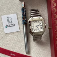 طقم ساعة كارتير سانتوس وقلم تيفاني نقش أسلامي