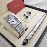 طقم كارتير ساعة وكبك وقلم