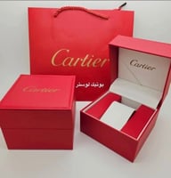 ساعة كارتييه جلد