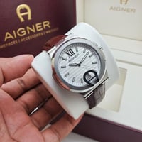 ساعة اقنر جلد الجديدة AIGNER