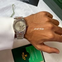 ساعة رولكس مقاس 36 بطارية رصاصي