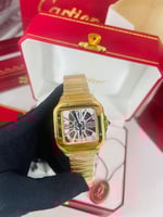 ساعة كارتير سانتوس مكشوف CARTIER