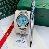 طقم ساعة رولكس وقلم كارتير