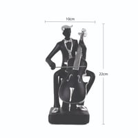 مجسم موسيقي الكمان باللون الاسود