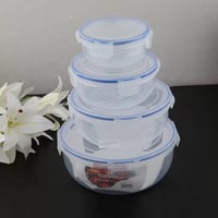 علب بلاستيك طقم 4 حبات