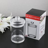 علبة اكرلك بغطاء دائري بغطاء