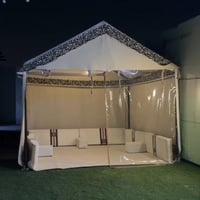 خيمة المشراق واجهه شفاف