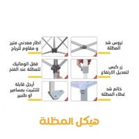مظلة مناسبة للحدائق والجلسات المنزلية