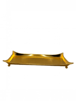 صحن تقديم ذهبي