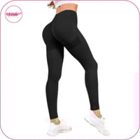 ليقنز رياضي بخصر عريض اسود