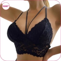 حمالة صدر بتصميم دانتيل مورد