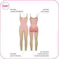 مشد الجسم الكامل لشد الخصر والبطن بدون خياطة