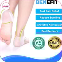 كعب السيليكون للحماية أبيض