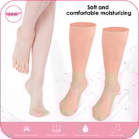 جوارب طويلة من السيليكون لحماية وترطيب القدمين