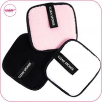 مجموعة اسفنج لإزالة المكياج قابلة لإعادة الاستخدام...