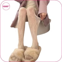 جوارب كيلون أبيض محبوك بتصميم الزهور