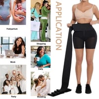 شورت مع حزام ضغط 2 في 1 لبعد الولادة النفاس