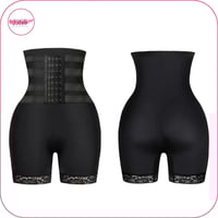 مشد بضغط مضاعف لبعد الولادة مع تنسيق الافخاذ