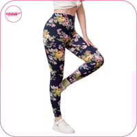 ليقنز بخصر عالي بتصميم الازهار