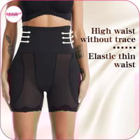 مشد أخفاء الخفسات بدون خياطة أسود